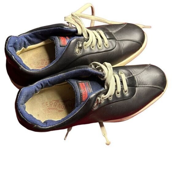 Rare Salvatore Ferragamo black leather sneakers women’s size 8. GUC - Picture 6 of 15